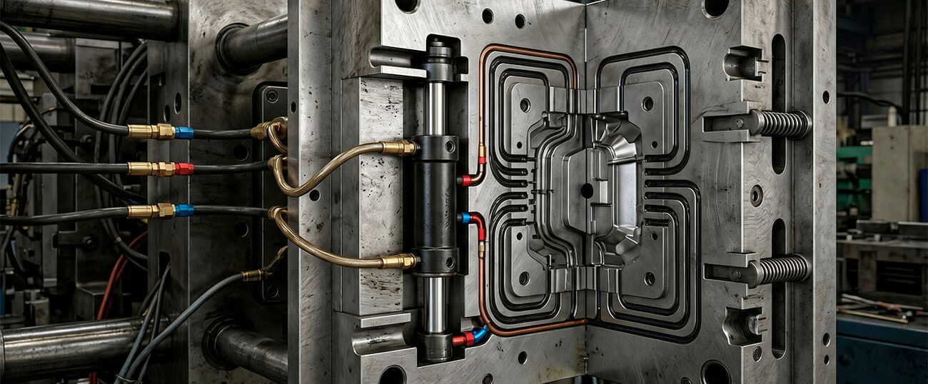 Sistema di raffreddamento stampo con cilindro Vega compatto