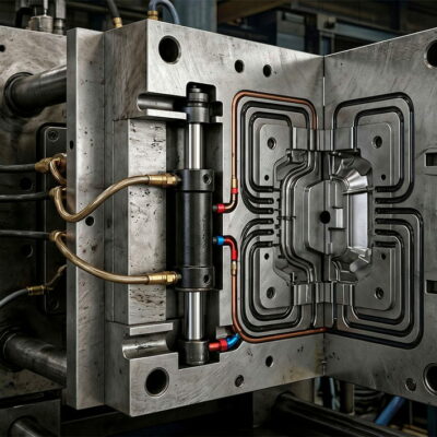 Injection Mold Cooling System with Compact Vega Cylinder