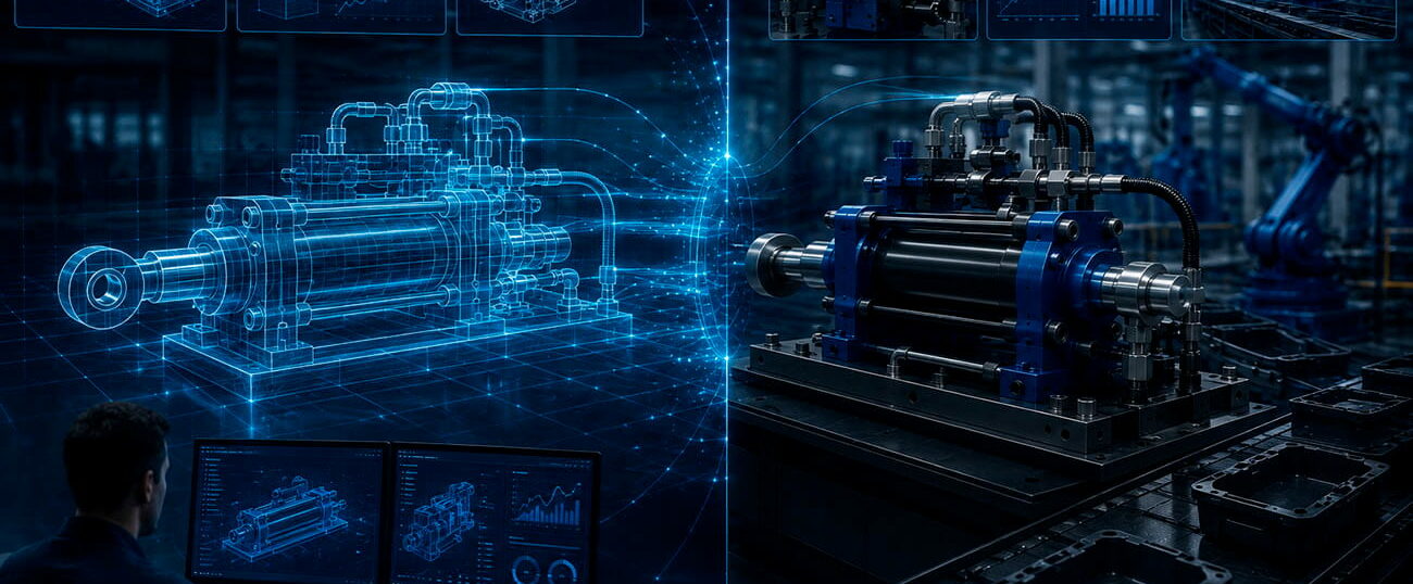Industrial Digital Twin with Vega Cylinders